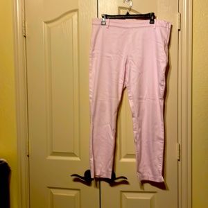 H&M side zip ankle pants us size 14. In good condition they are light pink
